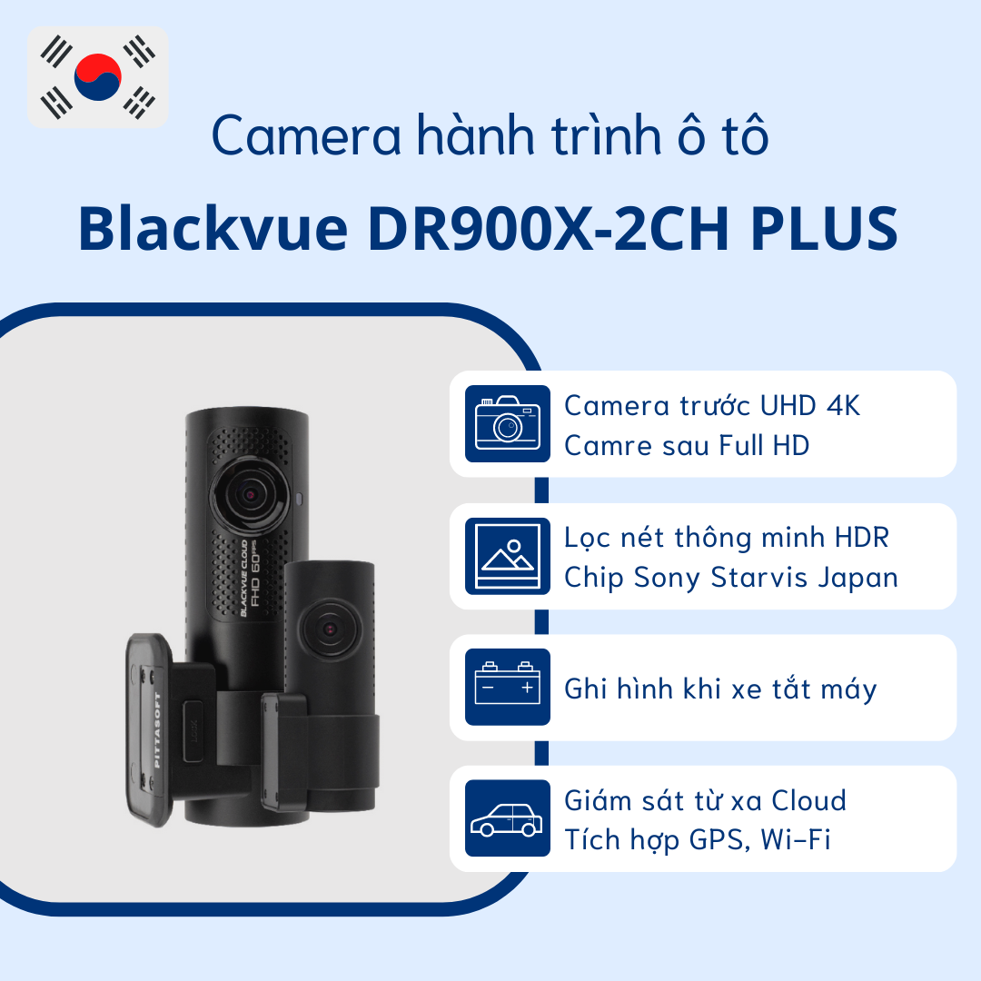 Camera Hành Trình Blackvue DR900X-2CH PLUS