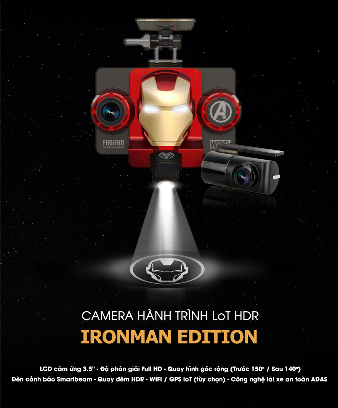 Camera hành trình GNET Iron man cực lạ