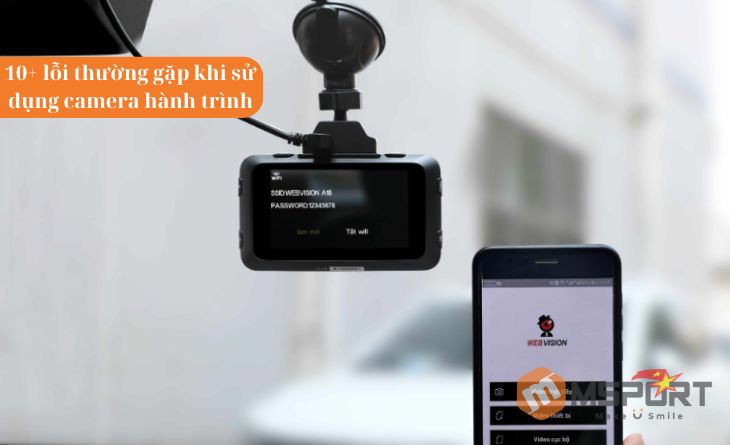 lỗi thường gặp khi sử dụng camera hành trình trên ô tô