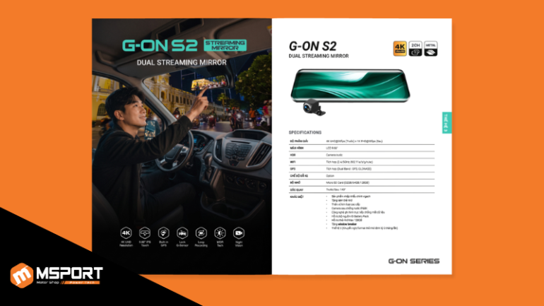 Camera hành trình MSport G-ON S2