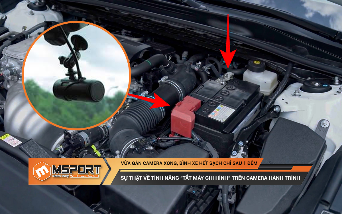 Vừa gắn camera xong, bình xe hết sạch chỉ sau 1 đêm” – Sự thật về tính năng “Tắt máy ghi hình“ trên camera hành trình