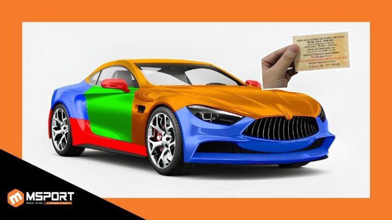 Khi dán decal hoặc đổi màu sơn xe thì chủ xe cần làm lại giấy tờ (cà vẹt xe)