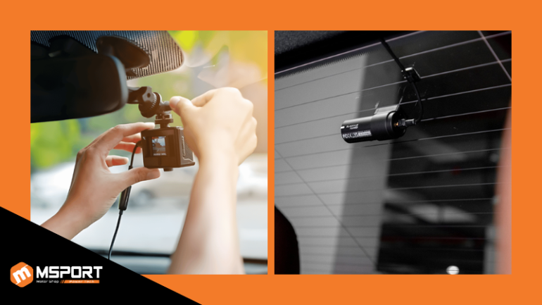 Xác định vị trí lắp đặt camera hành trình 2 mắt