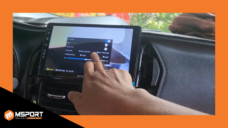Kích hoạt chế độ màn hình chờ (Screensaver) hiển thị tốc độ