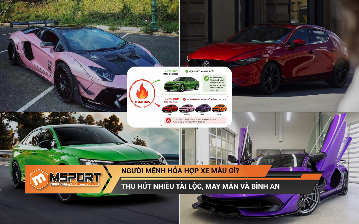 Người mệnh Hỏa hợp xe màu gì để mang đến nhiều tài lộc, may mắn & bình an?