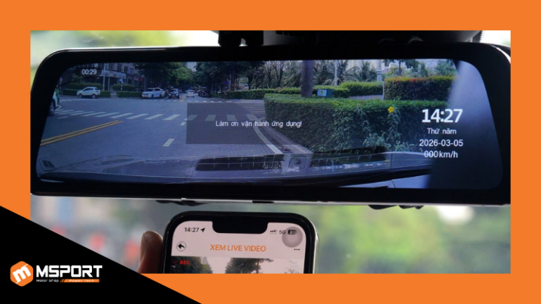 Camera gương dùng ống kính góc rộng nên xe phía sau có thể trông xa hơn thực tế