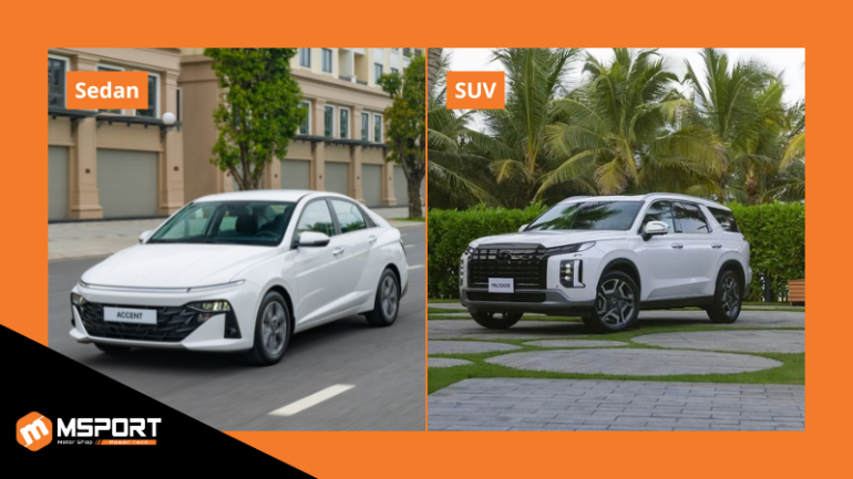 Dòng xe Sedan và xe SUV