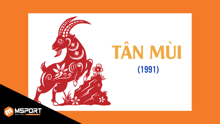Tuổi Tân Mùi 1991 hợp với các con số 2, 5, 8, 9