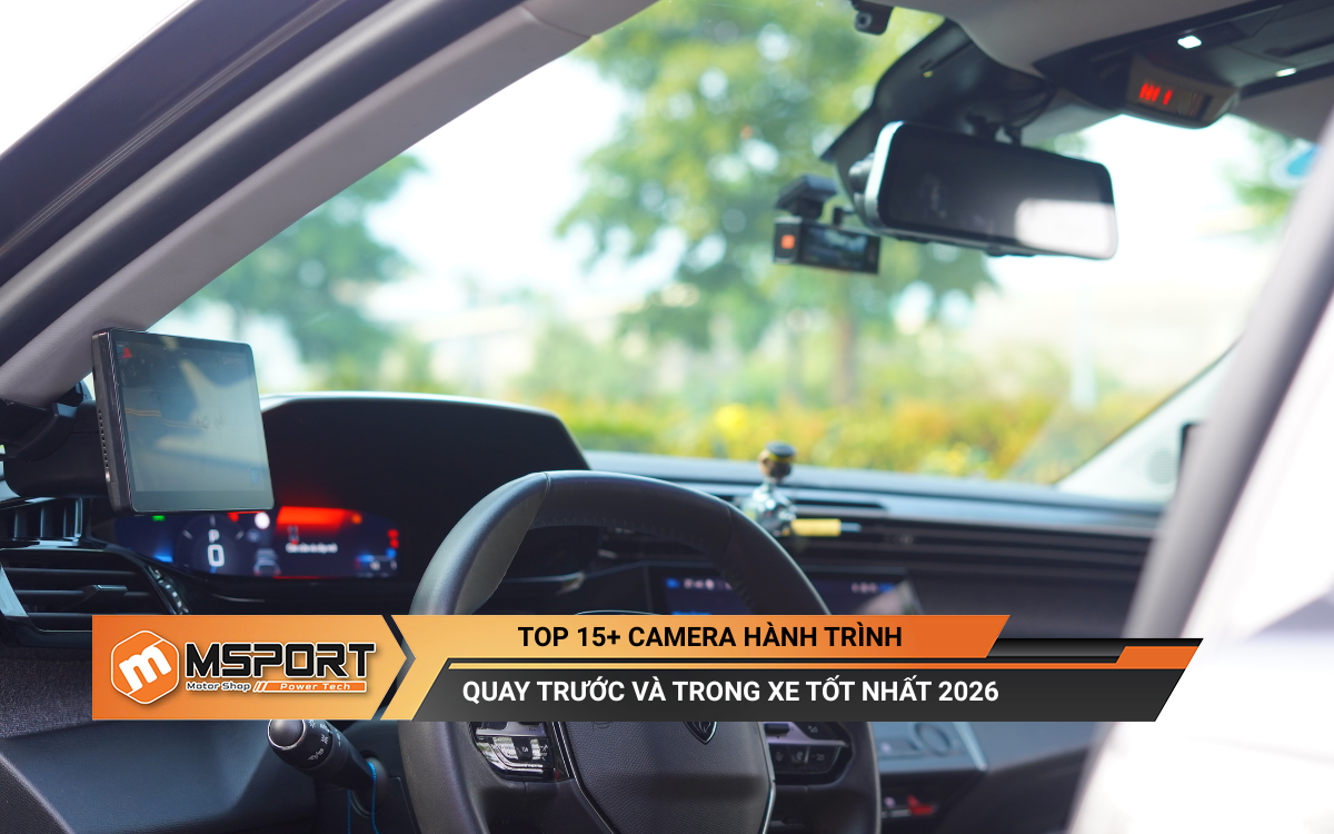 Camera hành trình quay trước và trong xe