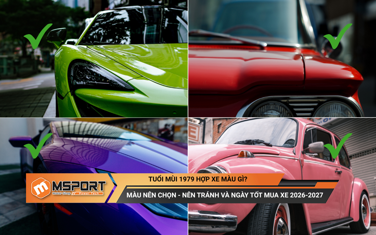 Tuổi Mùi 1979 hợp xe màu gì?