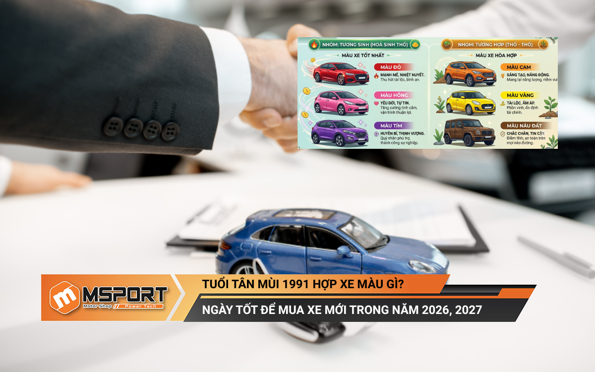Nam nữ tuổi Tân Mùi 1991 hợp xe màu gì? Mua xe ngày nào tốt?