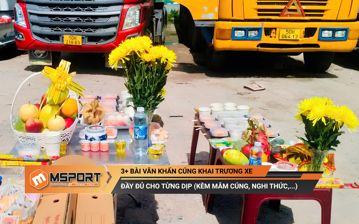 văn khấn cúng xe khai trương